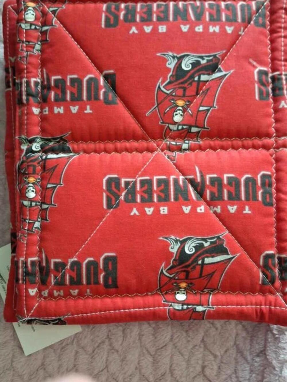 Tampa Bay Buccaneers hand made  Pot Holders with tags